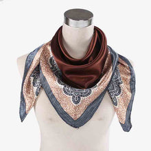 Load image into Gallery viewer, Blue/Coffee Bandana Scarves