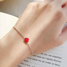 Load image into Gallery viewer, Simple&amp;Meaningful Red Heart Copper Bracelet for Girls