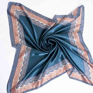 Blue/Coffee Bandana Scarves