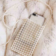Load image into Gallery viewer, Fashionable Pearl Phone Bag