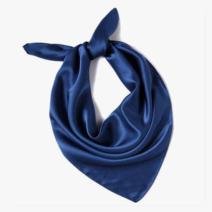 Fashionable Simple Natural Silk Bandana scarves Blue/White/Wine Red