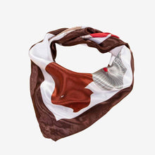 Load image into Gallery viewer, White/Black/Pink Bandanas Print Scarves