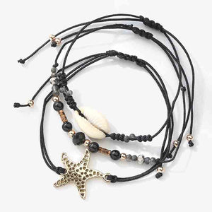 Blue/Brown Seashell Seastar Charming Bracelets