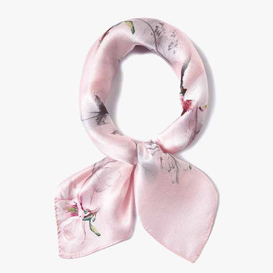 Natural Silk Pink Bandana Gifts for Women