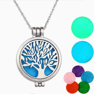 Lift tree glow locket necklace for men and women