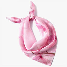 Load image into Gallery viewer, Women Beautiful Natural Silk Pink Bandana birthday gifts for women