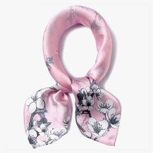 Load image into Gallery viewer, Pink bandanas Silk scarf for women birthday / anniversary /Christmas gifts for girlfriends