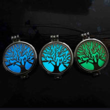Load image into Gallery viewer, Life Tree Fragrance Glow Locket Necklace