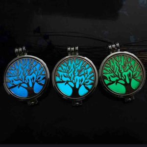 Life Tree Fragrance Glow Locket Necklace