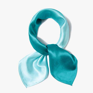 Comfortable bandanas Blue silk scarf birthday/anniversary gifts for women