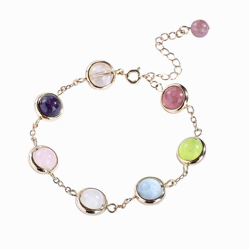 Natural Crystal Lucky Beads Bracelet for women