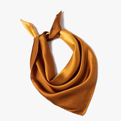 Comfortable bandanas Yellow silk scarf birthday/anniversary gifts for women