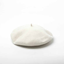 Load image into Gallery viewer, soft and comfy wool white beret for women and men