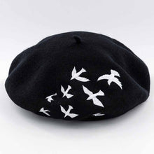 Load image into Gallery viewer, Comfy and soft wool black beret hat for women