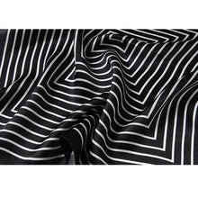 Load image into Gallery viewer, Fashionable Stripes Women Bandana Scarves Silk Headband Black/White