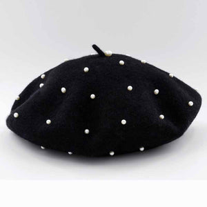 Pearl Beret Hats for Women 6 Colors
