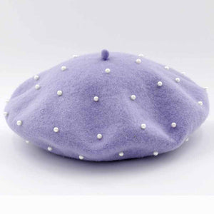Pearl Beret Hats for Women 6 Colors