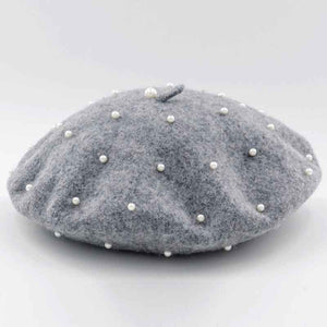 Pearl Beret Hats for Women 6 Colors