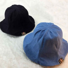 Load image into Gallery viewer, Women Bucket Hat for Spring&amp;Summer Black/Blue
