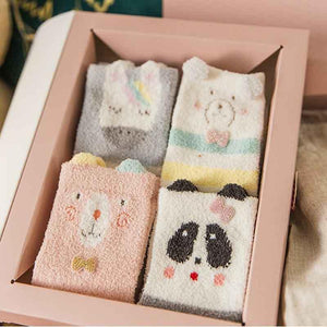 Coral velvet socks for parents, babies and kids