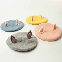 Load image into Gallery viewer, parent-child wool beret with cute ears