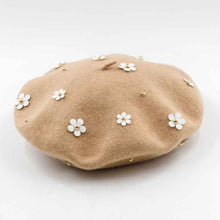 Load image into Gallery viewer, Cute Little Flowers Wool Berets Hats