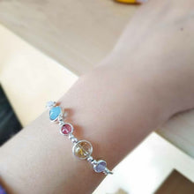 Load image into Gallery viewer, Lucky Moon Stone 925 Sterling Sliver Natural Crystal Bracelet