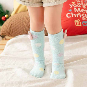 Family Time Coral Velvet Winter Socks for Parents and Kids
